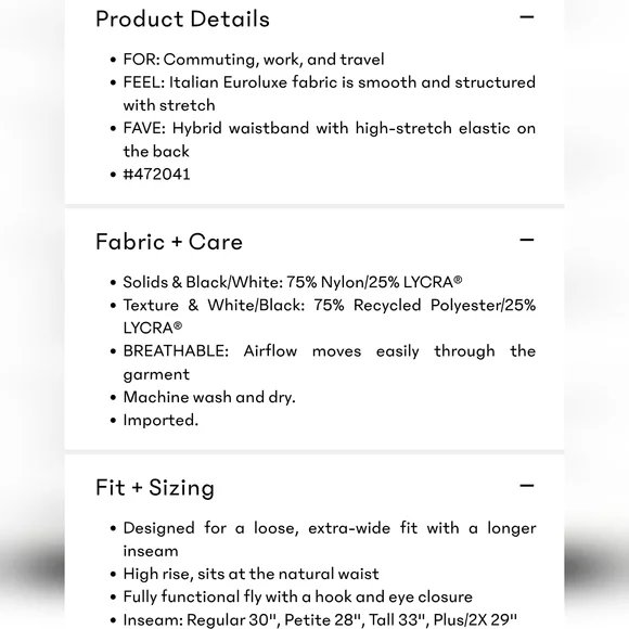 Athleta Pinnacle High Rise Trouser - Picture 4 of 4